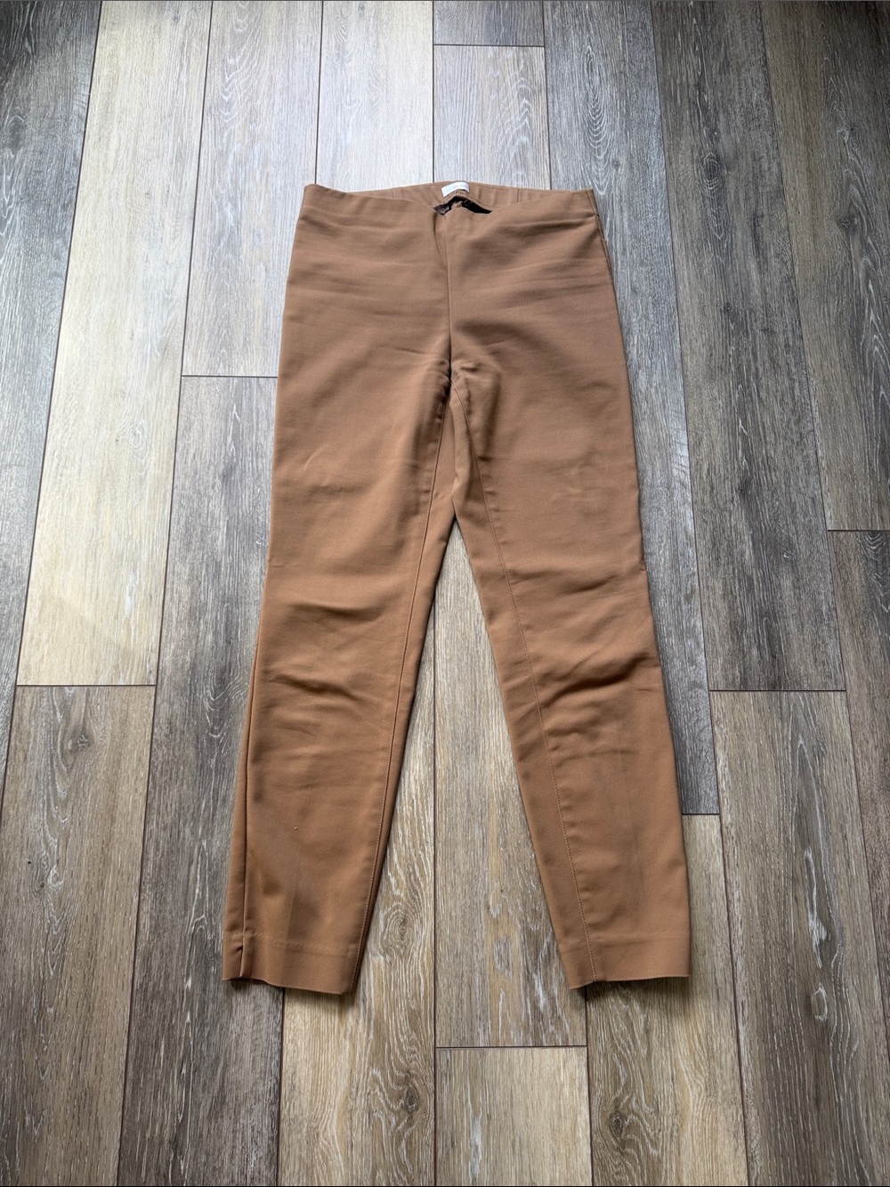 Women Brown Stretch cotton/spandex Pants